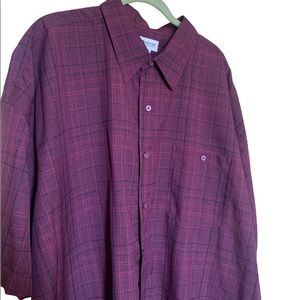 Haggar ruby short sleeve button up